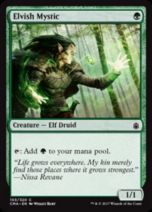 Elvish Mystic ~ Commander Anthology [ Excellent ] [ Magic MTG ] - London Magic Traders Limited