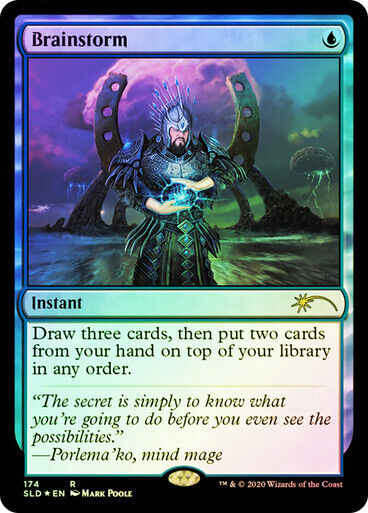 FOIL Brainstorm ~ Secret Lair [ NearMint ] [ Magic MTG ] - London Magic Traders Limited