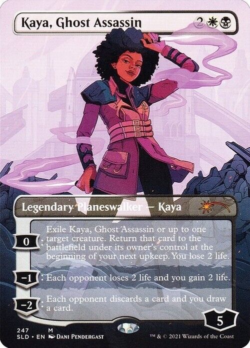 BORDERLESS Kaya, Ghost Assassin ~ Secret Lair [ NearMint ] [ Magic MTG ] - London Magic Traders Limited