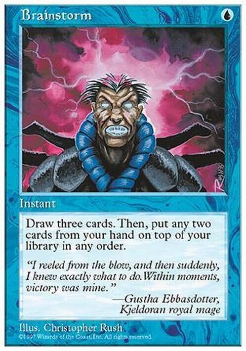 Brainstorm ~ Fifth Edition [ Excellent ] [ Magic MTG ] - London Magic Traders Limited