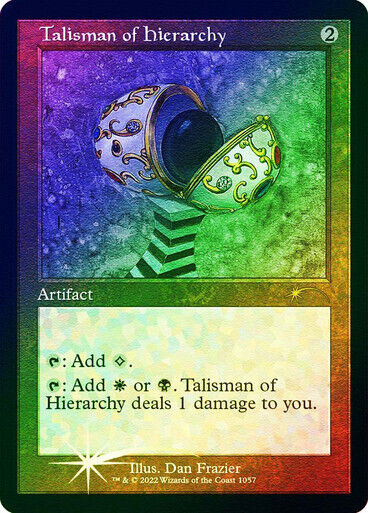 FOIL ETCHED Talisman of Hierarchy ~ Secret Lair [ NearMint ] [ Magic MTG ] - London Magic Traders Limited