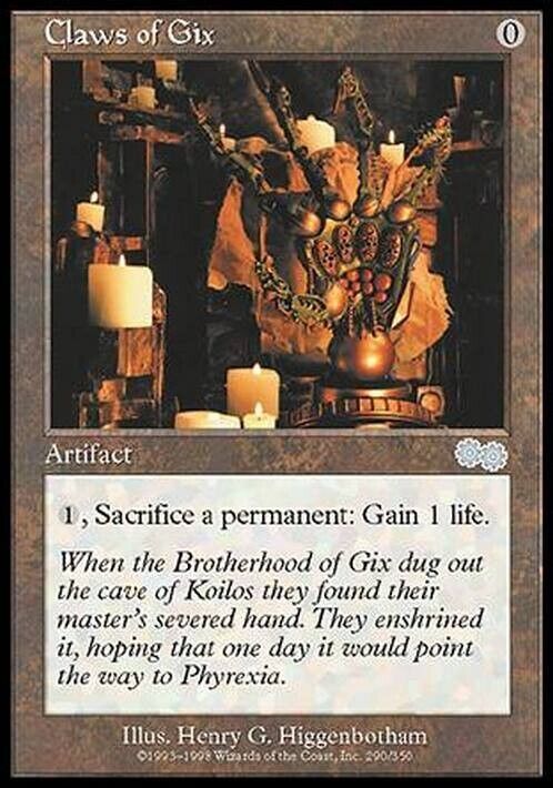 Claws of Gix ~ Urza's Saga [ MODERATELY PLAYED ] [ Magic MTG ] - London Magic Traders Limited