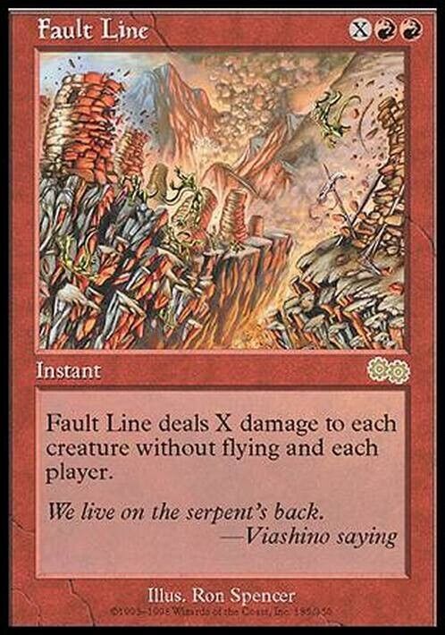 Fault Line ~ Urza's Saga [ Excellent ] [ Magic MTG ] - London Magic Traders Limited