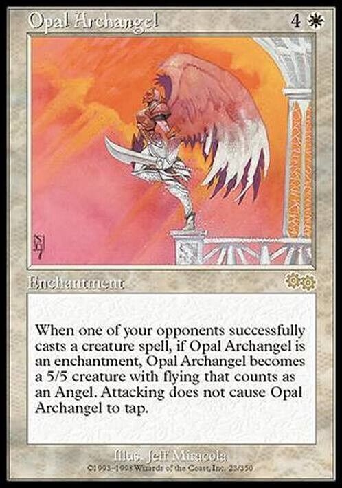 Opal Archangel ~ Urza's Saga [ Excellent ] [ Magic MTG ] - London Magic Traders Limited