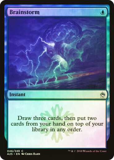 FOIL Brainstorm ~ Masters 25 [ NearMint ] [ Magic MTG ] - London Magic Traders Limited