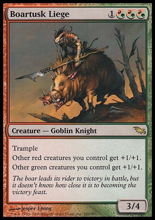 Boartusk Liege ~ Shadowmoor [ Excellent ] [ Magic MTG ] - London Magic Traders Limited