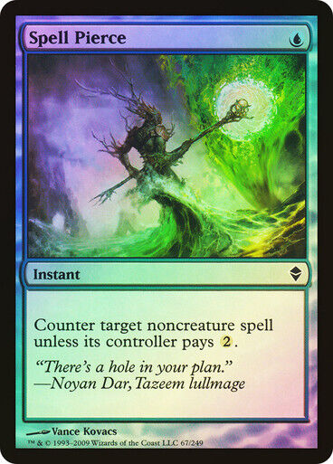 FOIL Spell Pierce ~ Zendikar [ NearMint ] [ Magic MTG ] - London Magic Traders Limited