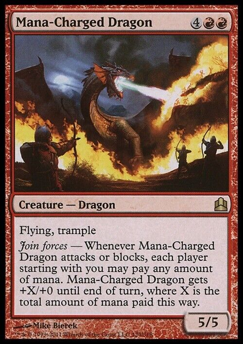 Mana-Charged Dragon ~ Commander 2011 [ Excellent ] [ Magic MTG ] - London Magic Traders Limited