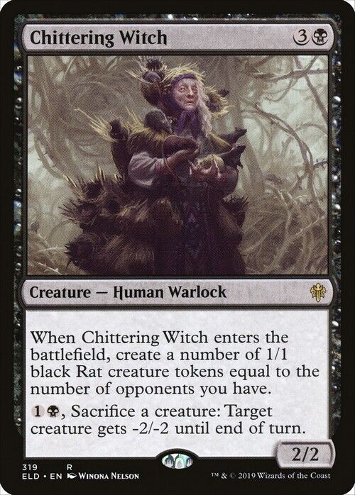 Chittering Witch ~ Throne of Eldraine [ NearMint ] [ Magic MTG ] - London Magic Traders Limited