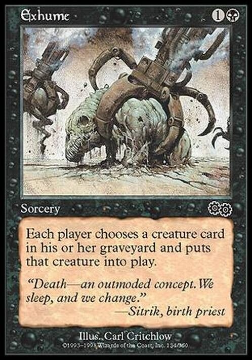 Exhume ~ Urza's Saga [ NM ] [ Magic MTG ] - London Magic Traders Limited