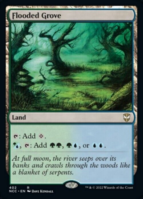 Flooded Grove ~ Commander: Streets of New Capenna [ NM ] [ Magic MTG ] - London Magic Traders Limited