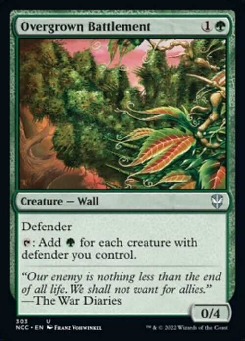 Overgrown Battlement ~ Commander: Streets of New Capenna [ NM ] [ Magic MTG ] - London Magic Traders Limited