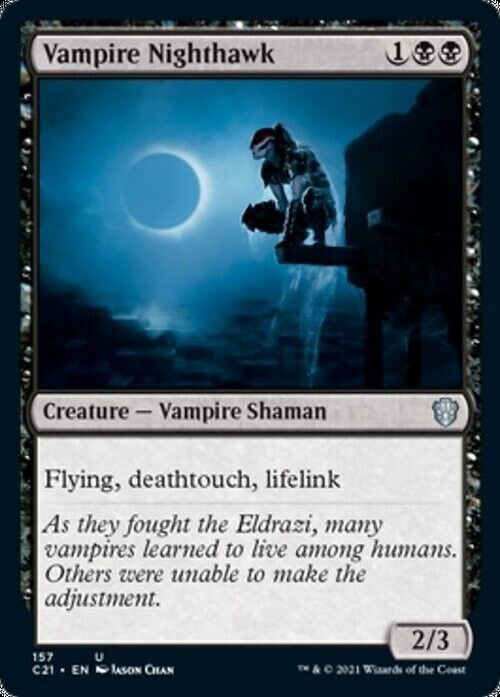 Vampire Nighthawk ~ Commander: Strixhaven [ NearMint ] [ Magic MTG ] - London Magic Traders Limited