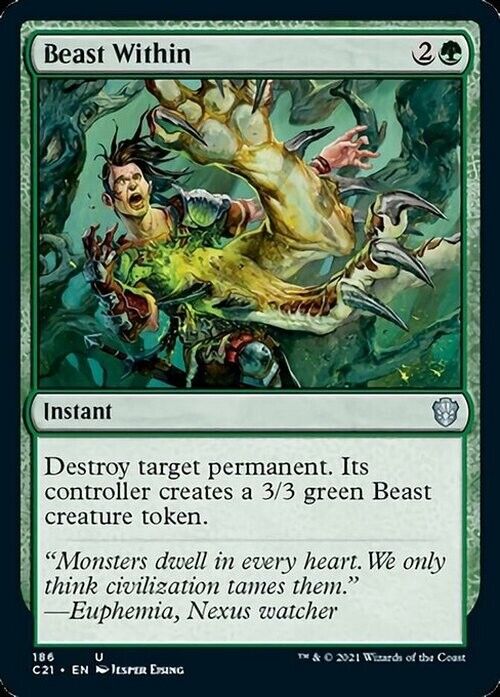 Beast Within ~ Commander: Strixhaven [ NearMint ] [ Magic MTG ] - London Magic Traders Limited