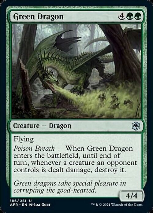 Green Dragon ~ Adventures in the Forgotten Realms [ NM ] [ Magic MTG ] - London Magic Traders Limited