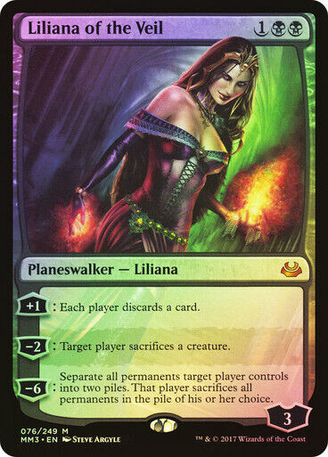 FOIL Liliana of the Veil ~ Modern Masters 2017 [ Excellent ] [ Magic MTG ] - London Magic Traders Limited