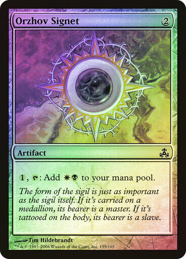 FOIL Orzhov Signet ~ Guildpact [ Excellent ] [ Magic MTG ] - London Magic Traders Limited