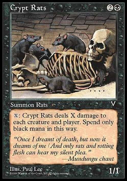 Crypt Rats ~ Visions [ Excellent ] [ Magic MTG ] - London Magic Traders Limited