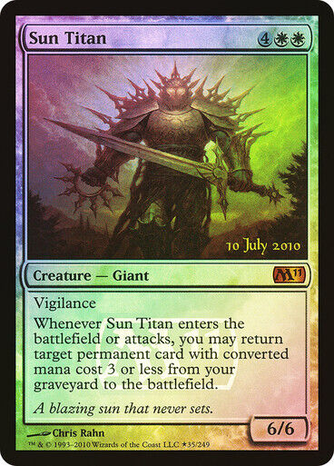 FOIL Sun Titan ~ Prerelease Magic 2011 [ Excellent ] [ Magic MTG ] - London Magic Traders Limited