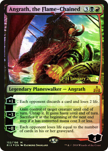 FOIL Angrath, the Flame-Chained ~ Prerelease Rivals of Ixalan [ EX ] [ MTG ] - London Magic Traders Limited
