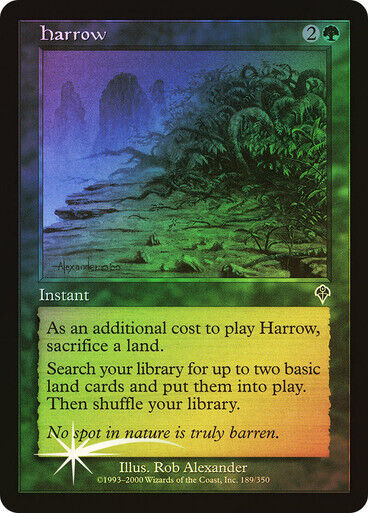 FOIL Harrow ~ Invasion [ MODERATELY PLAYED ] [ Magic MTG ] - London Magic Traders Limited