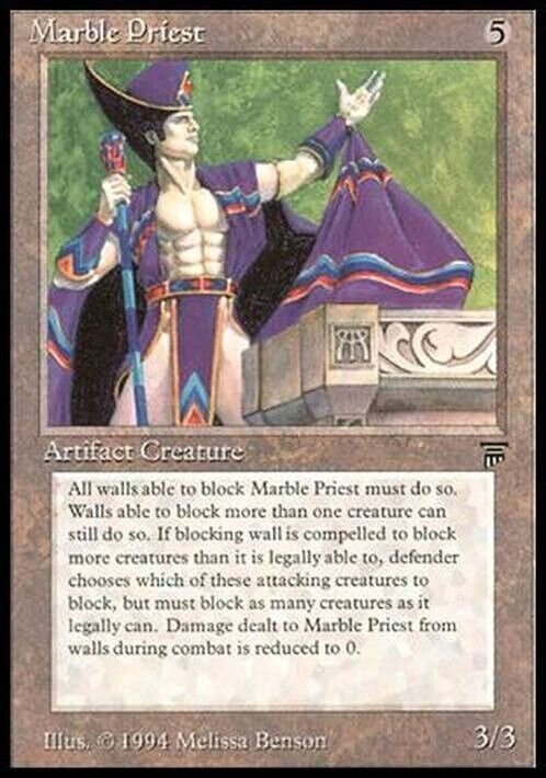 Marble Priest ~ Legends [ Excellent ] [ Magic MTG ] - London Magic Traders Limited