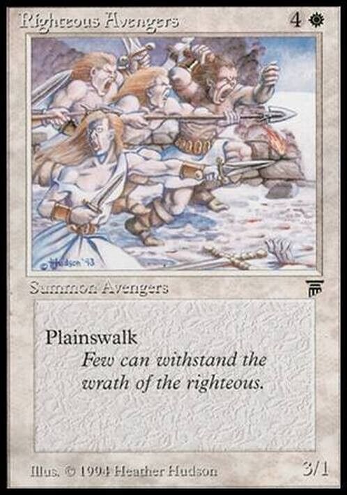 Righteous Avengers ~ Legends [ Excellent ] [ Magic MTG ] - London Magic Traders Limited
