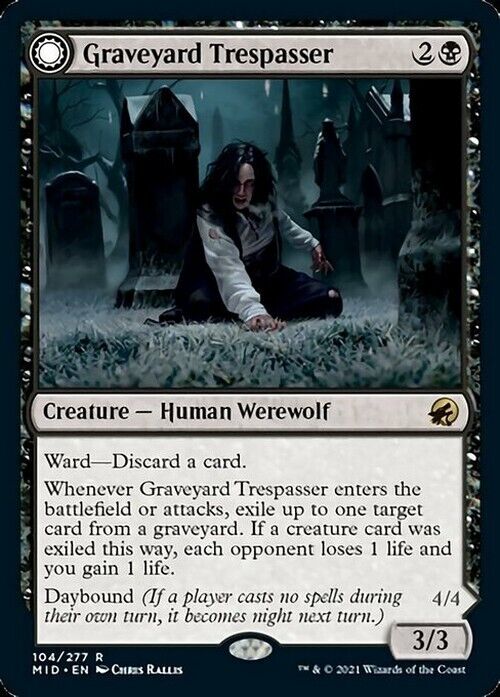 Graveyard Trespasser ~ Midnight Hunt [ NearMint ] [ Magic MTG ] - London Magic Traders Limited