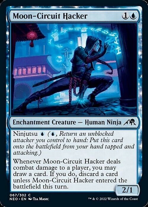 Moon-Circuit Hacker ~ Kamigawa: Neon Dynasty [ NearMint ] [ Magic MTG ] - London Magic Traders Limited