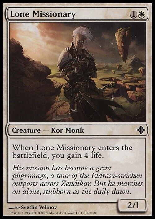 Lone Missionary ~ Rise of the Eldrazi [ Excellent ] [ Magic MTG ] - London Magic Traders Limited