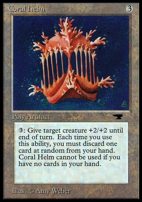 Coral Helm ~ Antiquities [ Excellent ] [ Magic MTG ] - London Magic Traders Limited