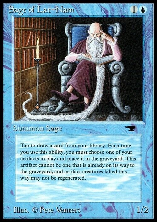 Sage of Lat-Nam ~ Antiquities [ Excellent ] [ Magic MTG ] - London Magic Traders Limited