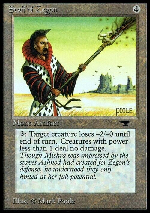 Staff of Zegon ~ Antiquities [ Excellent ] [ Magic MTG ] - London Magic Traders Limited
