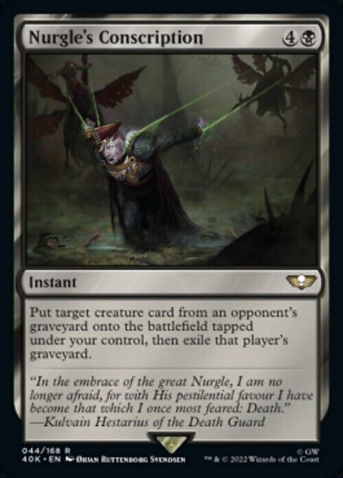 Nurgle's Conscription ~ Commander: Warhammer 40,000 [ NearMint ] [ Magic MTG ] - London Magic Traders Limited