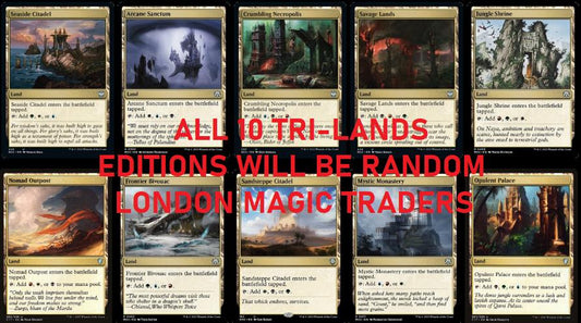 10 x TRI-LANDS ( Mixed Editions, Full Set = 1 of each ) [ EX ] [ Magic MTG ] - London Magic Traders Limited