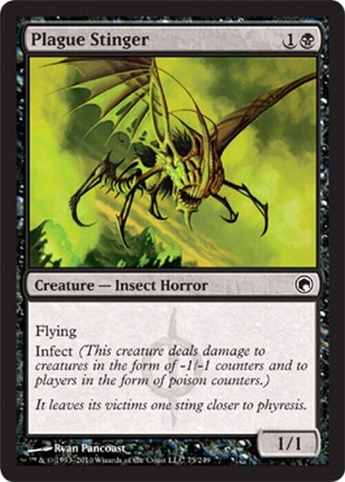 Plague Stinger ~ Scars of Mirrodin [ Excellent ] [ Magic MTG ] - London Magic Traders Limited