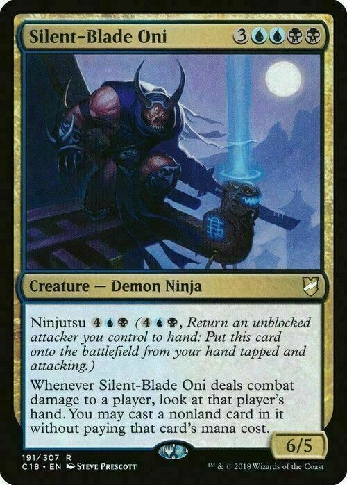 Silent-Blade Oni ~ Commander 2018 [ NearMint ] [ Magic MTG ] - London Magic Traders Limited