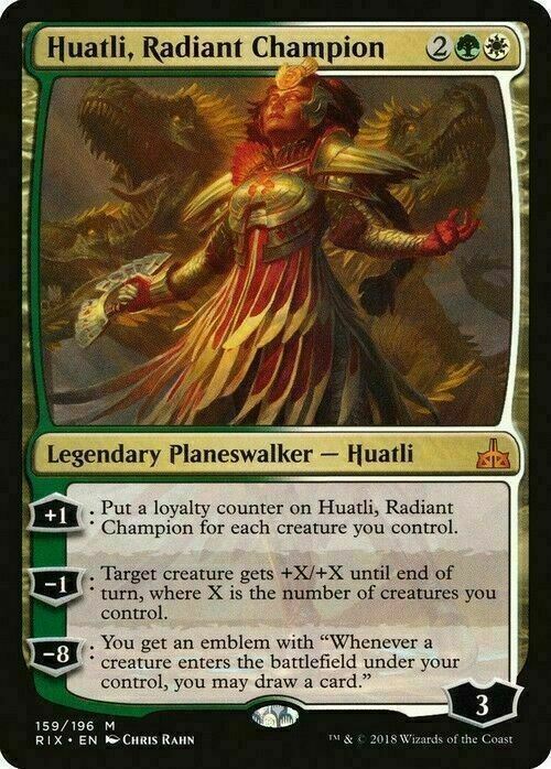 Huatli, Radiant Champion ~ Rivals of Ixalan [ Excellent ] [ Magic MTG ] - London Magic Traders Limited