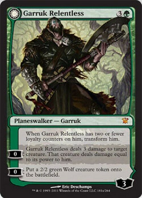Garruk Relentless / the Veil-Cursed ~ Innistrad [ EX ] [ MTG ] - London Magic Traders Limited