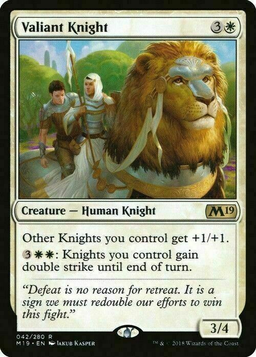 Valiant Knight ~ Core 2019 [ NearMint ] [ Magic MTG ] - London Magic Traders Limited