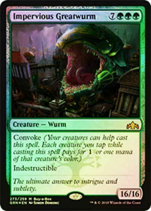 FOIL Impervious Greatwurm ~ Buy a Box Guilds of Ravnica [ NM ] [ Magic MTG ] - London Magic Traders Limited