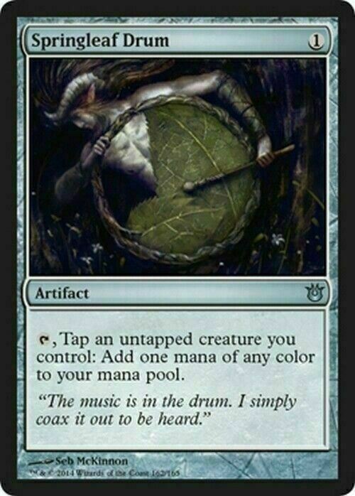 Springleaf Drum ~ Born of the Gods [ Excellent ] [ Magic MTG ] - London Magic Traders Limited