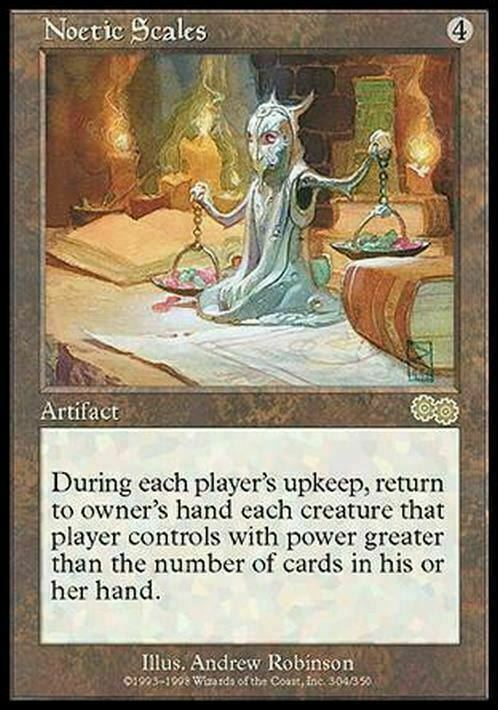 Noetic Scales ~ Urza's Saga [ Excellent ] [ Magic MTG ] - London Magic Traders Limited