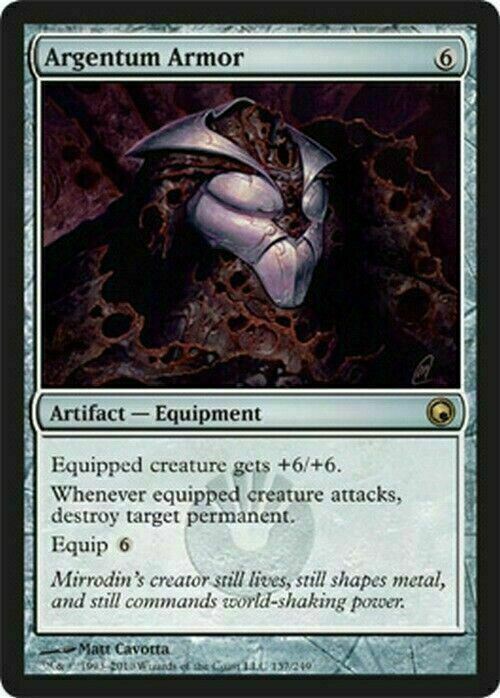Argentum Armor ~ Scars of Mirrodin [ EX ] [ Magic MTG ] - London Magic Traders Limited