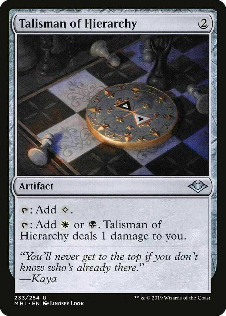 Talisman of Hierarchy ~ Modern Horizons [ Excellent ] [ Magic MTG ] - London Magic Traders Limited