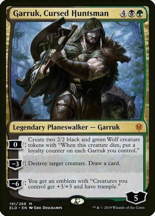 Garruk, Cursed Huntsman ~ Throne of Eldraine [ NearMint ] [ Magic MTG ] - London Magic Traders Limited