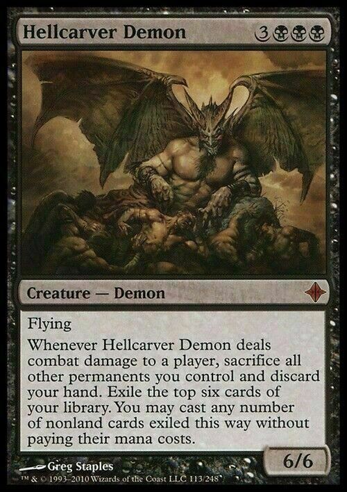 Hellcarver Demon ~ Rise of the Eldrazi [ NearMint ] [ Magic MTG ]