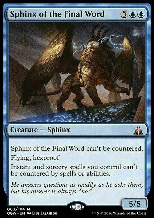 Sphinx of the Final Word ~ Oath of the Gatewatch [ Excellent ] [ Magic MTG ] - London Magic Traders Limited