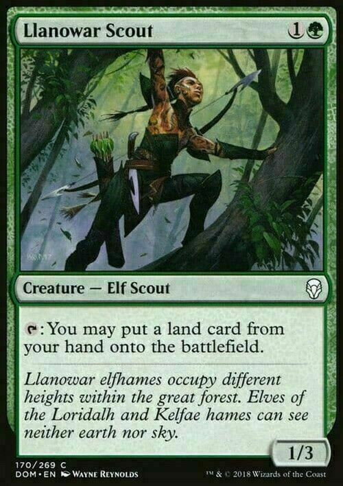 Llanowar Scout ~ Dominaria [ Excellent ] [ Magic MTG ] - London Magic Traders Limited