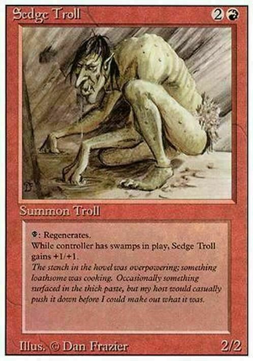 Sedge Troll ~ Revised [ Excellent ] [ Magic MTG ] - London Magic Traders Limited